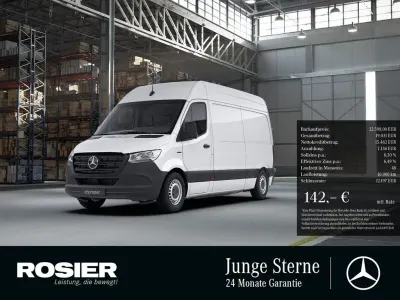 Gebraucht Mercedes E-Sprinter 85 kW (116 PS) 2022 Weiss / arktikweiss Van