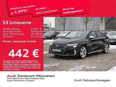 Mythosschwarz metallic Gebraucht 2023 Audi S3 Design Limousine | 38.314 € (Fairer Preis)