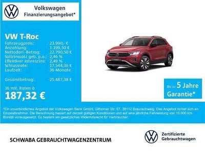 Rot Gebraucht 2025 VW T-Roc Goal SUV | 23.990 € (Superpreis)