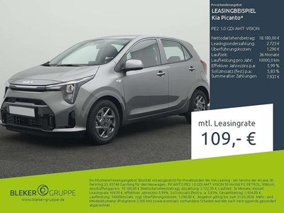 Auroraschwarz metallic Neu 2025 Kia Picanto Vision Kleinwagen | 18.180 € (Fairer Preis)