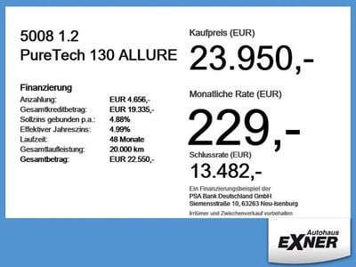 Usata Peugeot 5008 Allure 131 CV (96 kW) 2023 Nero SUV