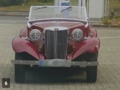 Gebraucht MG TD 54 PS (39 kW) 1952 Rot Cabrio