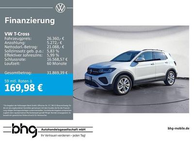 Gebraucht VW T-Cross Life 150 PS (110 kW) 2025 Weiß SUV