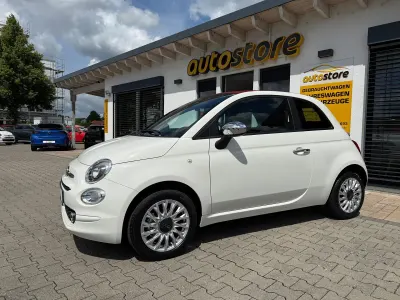 Gebraucht Fiat 500C Basis 69 PS (50 kW) 2023 Gelato weiß / verdeck rot Cabrio