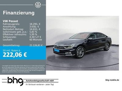 Gebraucht VW Passat R-line 150 PS (110 kW) 2018 Schwarz Limousine