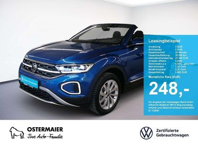 Gebraucht VW T-Roc Cabriolet Style 116 PS (85 kW) 2024 Blau Cabrio