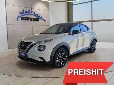 Gebraucht Nissan Juke 114 PS (83 kW) 2024 Weiß / schwarz (metallic) SUV