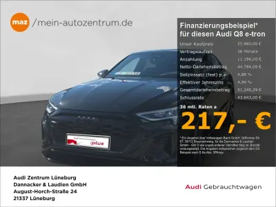 Gebraucht Audi Q8 Sportback e-tron S-Line 300 kW (408 PS) 2024 Mythosschwarz metallic SUV