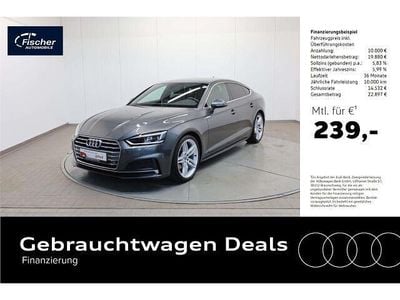 Usata Audi A5 Sportback S-Line 190 CV (139 kW) 2018 Grigio Utilitaria