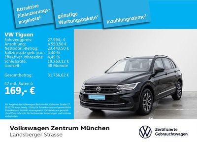 Schwarz Gebraucht 2023 VW Tiguan Life SUV | 27.994 € (Guter Preis)
