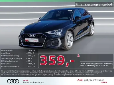 Gebraucht Audi A3 S-Line 204 PS (150 kW) 2023 Mythosschwarz metallic Limousine