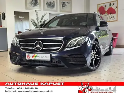 Second-hand Mercedes E300 AMG line 245 CP (180 kW) 2020 Albastru Break