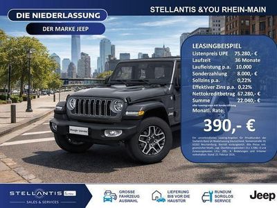 Neu Jeep Wrangler Sahara 272 PS (200 kW) 2025 Schwarz SUV