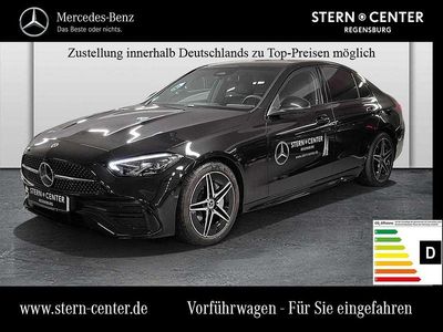 Gebraucht Mercedes C200 AMG 163 PS (119 kW) 2025 Metalliclack obsidianschwarz Limousine