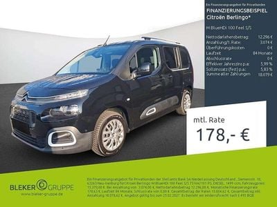 Gebraucht Citroën Berlingo Feel 102 PS (75 kW) 2020 Schwarz Van / Kleinbus