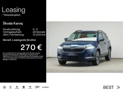 Gebraucht Skoda Karoq Style 116 PS (85 kW) 2023 Lavablau metallic (metallic) SUV