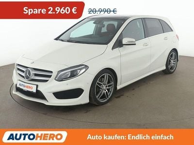 Gebraucht Mercedes B220 AMG line 177 PS (130 kW) 2017 Weiß Van / Kleinbus