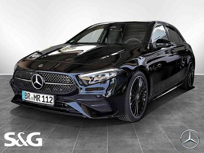 Metalliclack kosmosschwarz Gebraucht 2025 Mercedes A200 AMG Limousine | 36.478 € (Etwas zu teuer)