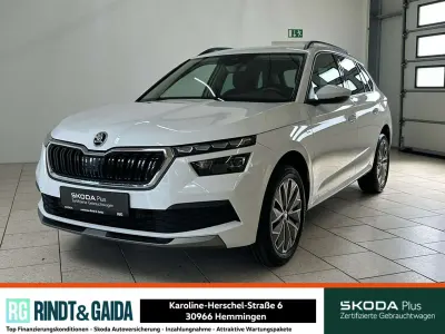 Gebraucht Skoda Kamiq Clever 110 PS (80 kW) 2021 Moonweiß perleffekt SUV