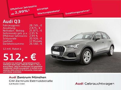 Chronosgrau metallic Gebraucht 2021 Audi Q3 Ambiente SUV | 28.745 € (Fairer Preis)