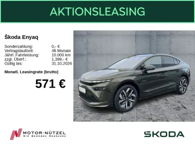 Neu Skoda Enyaq iV SportLine 210 kW (286 PS) 2026 Grün SUV