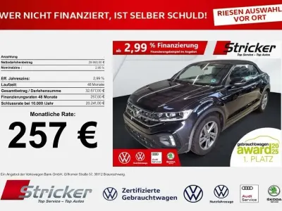 Brugt VW T-Roc Cabriolet R-line 150 HK (110 kW) 2025 Sort Cabriolet
