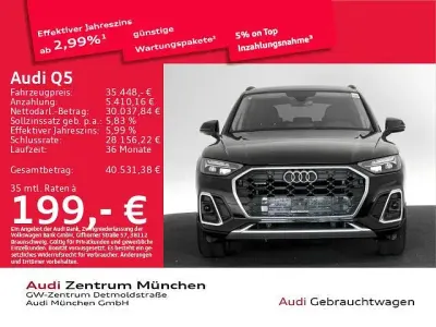 Gebraucht Audi Q5 S-Line 204 PS (150 kW) 2024 Mythosschwarz metallic SUV