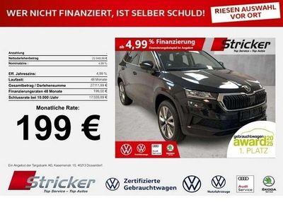Blackmagic perleffekt (metallic) Gebraucht 2024 Skoda Karoq Selection SUV | 22.949 € (Superpreis)