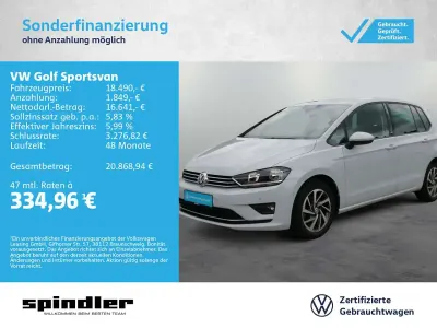 Gebraucht VW Golf Sportsvan Sound 125 PS (91 kW) 2017 Silber Van / Kleinbus