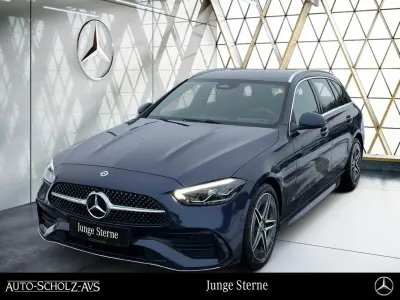 Gebraucht Mercedes C220 AMG 200 PS (147 kW) 2025 Metalliclack sodalithblau Kombi