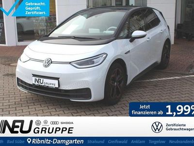 Gebraucht VW ID.3 Pro 106 kW (145 PS) 2022 Gletscherweiß schwarz (metallic) Kleinwagen