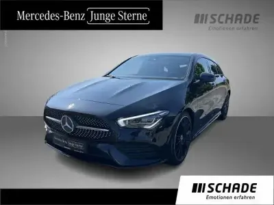 Gebraucht Mercedes CLA200 Shooting Brake AMG line 163 PS (119 kW) 2020 Kosmosschwarz metallic Kombi