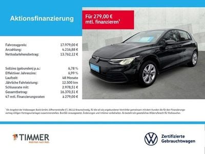Gebraucht VW Golf VII Life 150 PS (110 kW) 2020 Schwarz Limousine