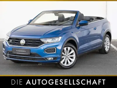 Brugt VW T-Roc Cabriolet R-line 150 HK (110 kW) 2020 Blå Cabriolet