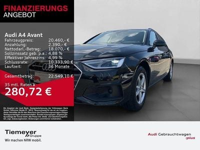 Second-hand Audi A4 150 CP (110 kW) 2022 Negru Break