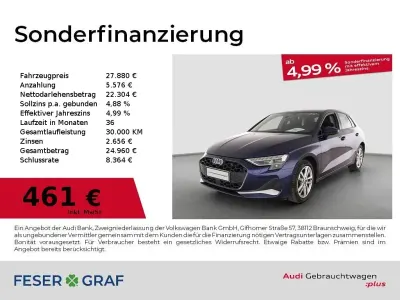 Gebraucht Audi A3 Advanced 150 PS (110 kW) 2025 Navarrablau metallic Limousine