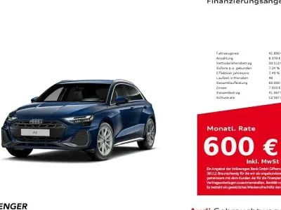 Usado Audi A3 S-Line 204 HP (150 kW) 2025 Azul Sedan