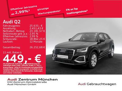 Gebraucht Audi Q2 Advanced 150 PS (110 kW) 2023 Brillantschwarz SUV