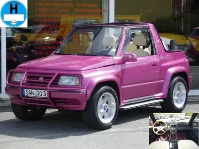 Gebraucht Suzuki Vitara 80 PS (58 kW) 1993 Violet Cabrio