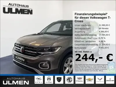 Gebraucht VW T-Cross Style 110 PS (80 kW) 2021 Grau SUV