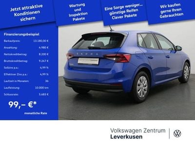 Gebraucht Skoda Fabia Easy 65 PS (47 kW) 2023 Blau / energy blau Kleinwagen