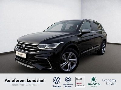 Gebraucht VW Tiguan Allspace R-line 150 PS (110 kW) 2024 Schwarz deep black perleffekt SUV