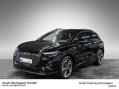 Mythosschwarz metallic Gebraucht 2023 Audi Q4 e-tron S-Line SUV | 37.840 € (Etwas zu teuer)