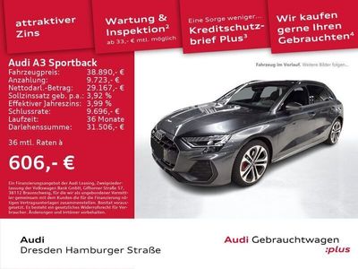 Gebraucht Audi A3 Sportback S-Line 150 PS (110 kW) 2024 Grau Kleinwagen