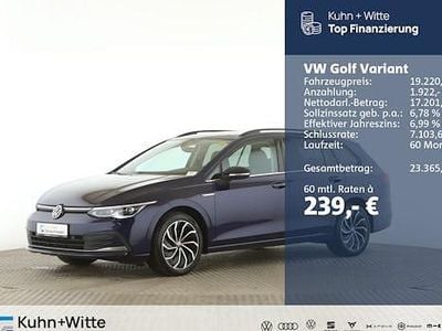 Usata VW Golf VIII Style 131 CV (96 kW) 2022 Blu Station wagon