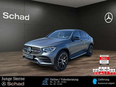 Gebraucht Mercedes GLC300e AMG 320 PS (235 kW) 2021 Designo selenitgrau magno Coupé