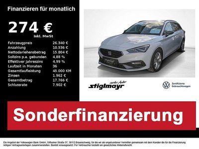 Gebraucht Seat Leon FR 150 PS (110 kW) 2025 Glacial weiß metallic Kombi