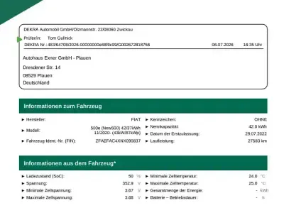 Gebraucht Fiat 500e