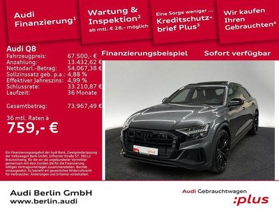 Gebraucht Audi Q8 Ambiente 286 PS (210 kW) 2021 Daytonagrau perleffekt SUV