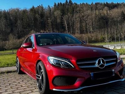 Usata Mercedes C250 AMG line 211 CV (155 kW) 2018 Rosso Berlina